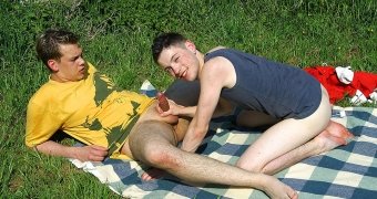 Matze Fucks Manuel on the Grass