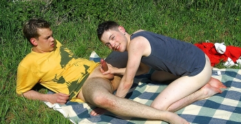 Matze Fucks Manuel on the Grass